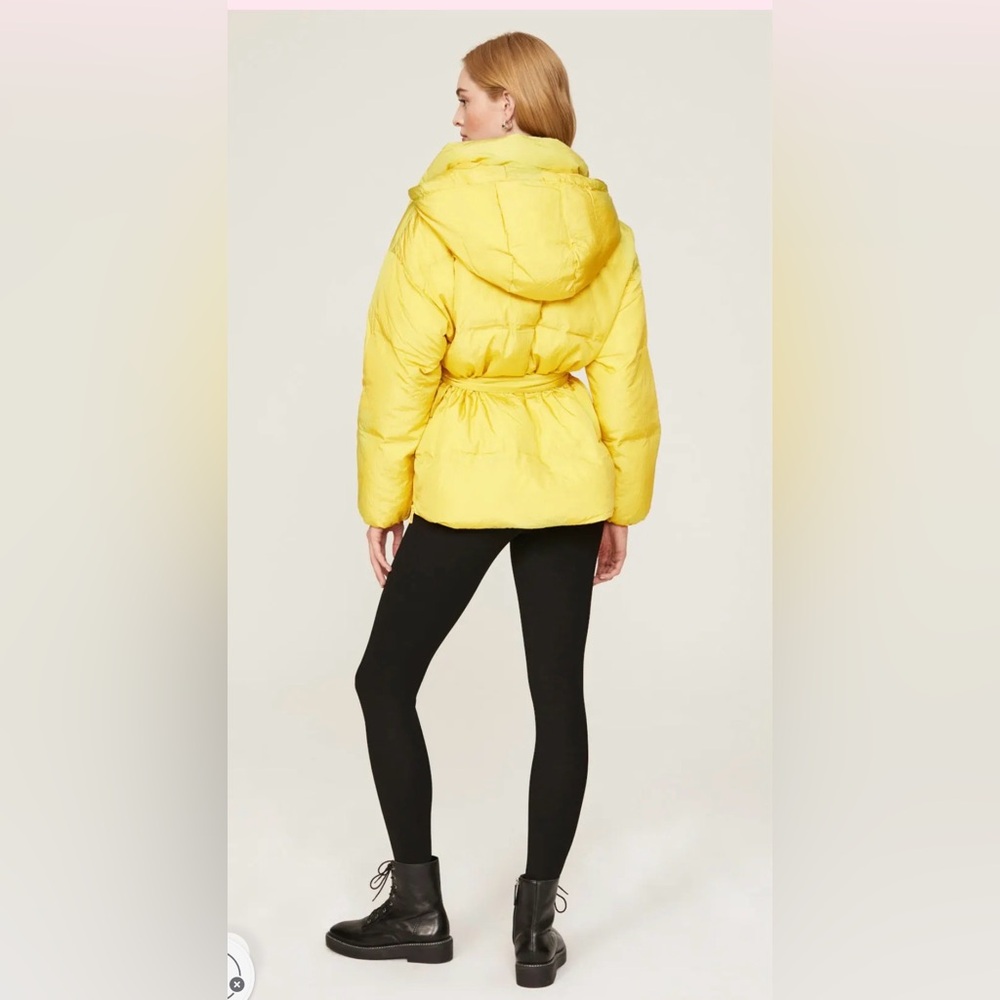 OOF Yellow Women's Puffer Coat 46/US 10 - Picture 3 of 12